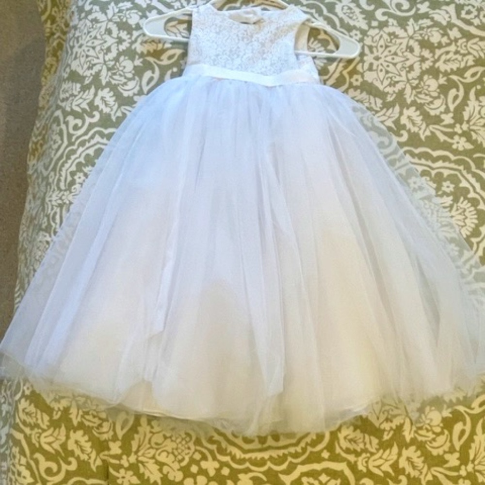 Flower girl Dress, Children's formal Dress, first communion dress